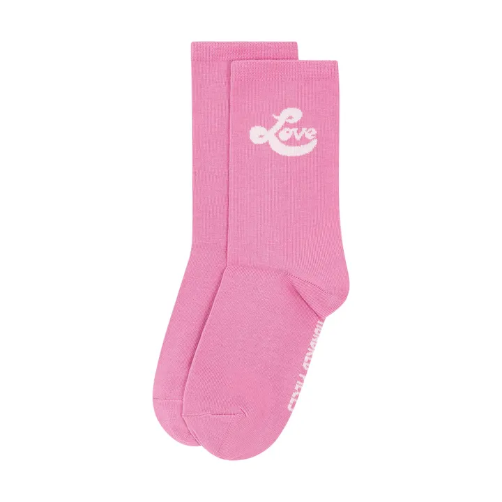 Chaussettes Pink Lover | Blanc- Image produit n°1