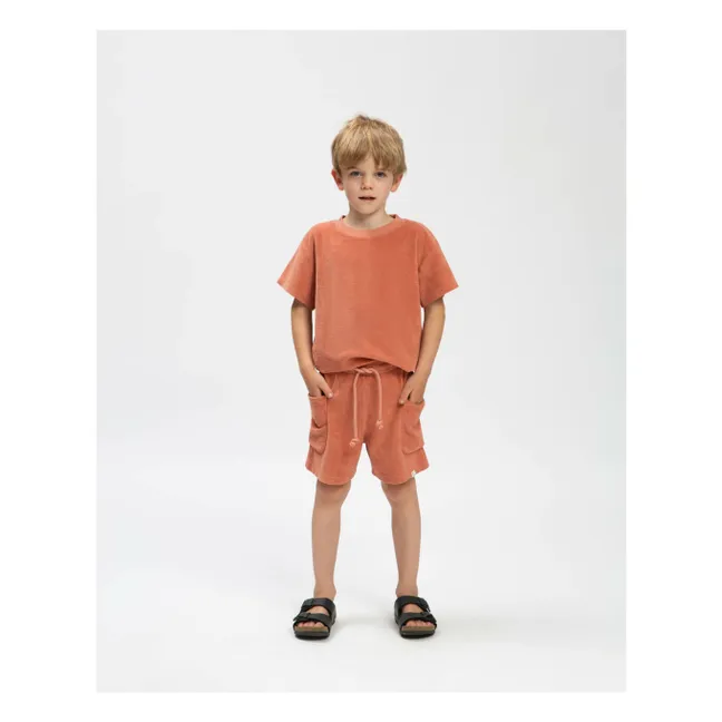 Camiseta de rizo ecológico  | Terracotta