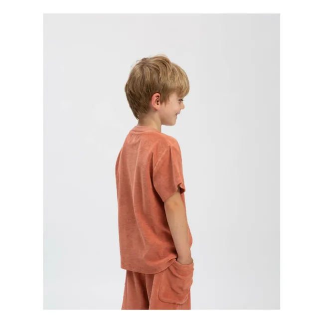 Camiseta de rizo ecológico  | Terracotta
