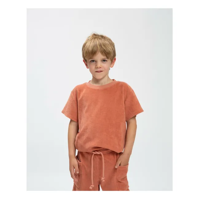 Camiseta de rizo ecológico  | Terracotta