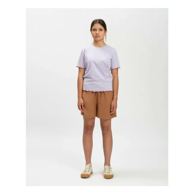 Organic cotton T-shirt | Lilac