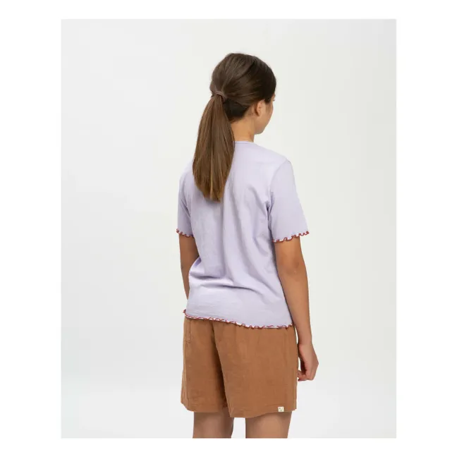 Organic cotton T-shirt | Lilac