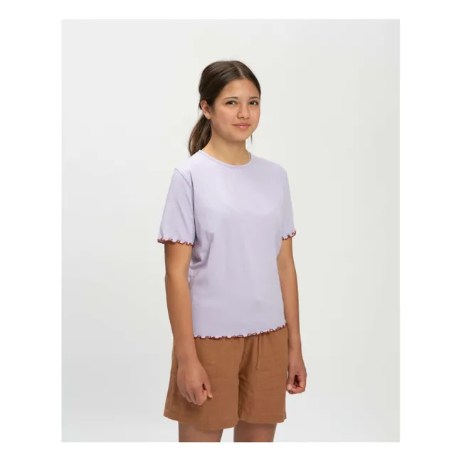 Organic cotton T-shirt | Lilac