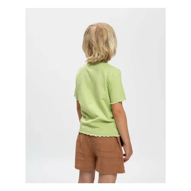 Camiseta de algodón ecológico | Verde pistacho
