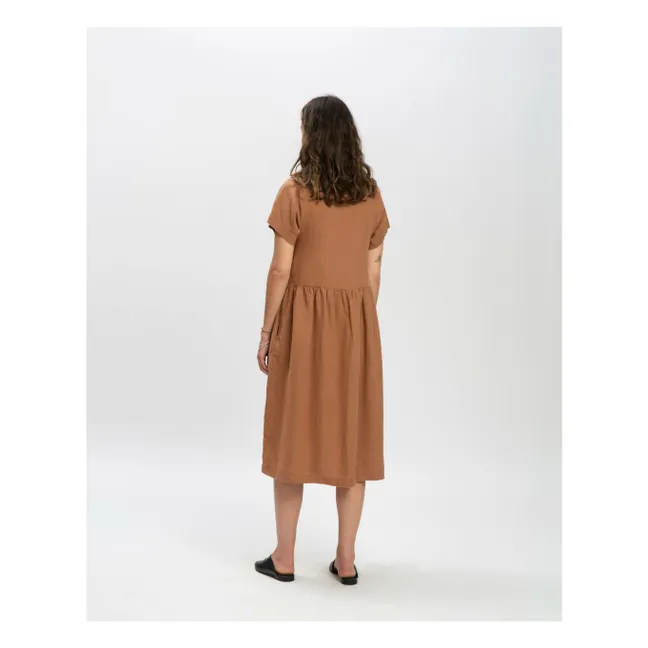 Robe Midi Lin | Marron