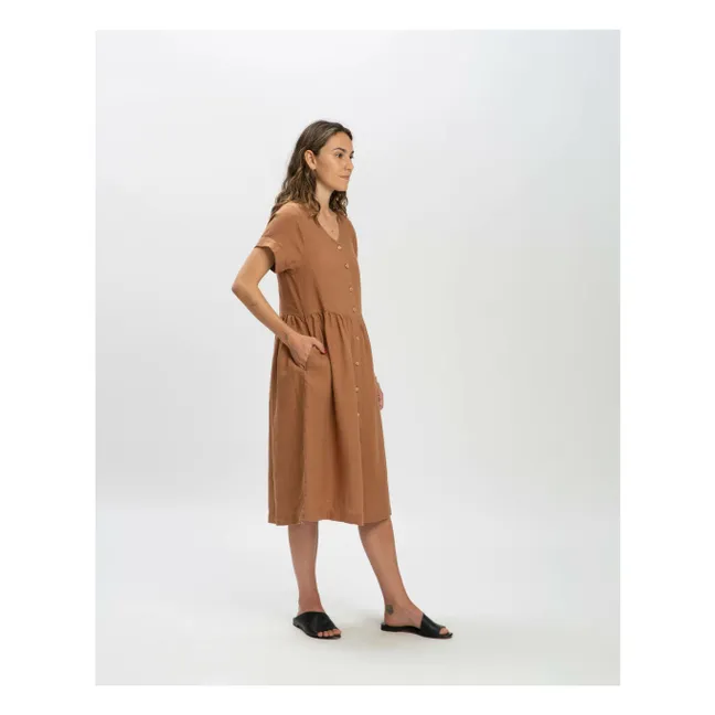 Robe Midi Lin | Marron