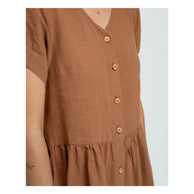 Robe Midi Lin | Marron