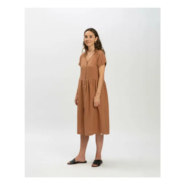 Robe Midi Lin | Marron