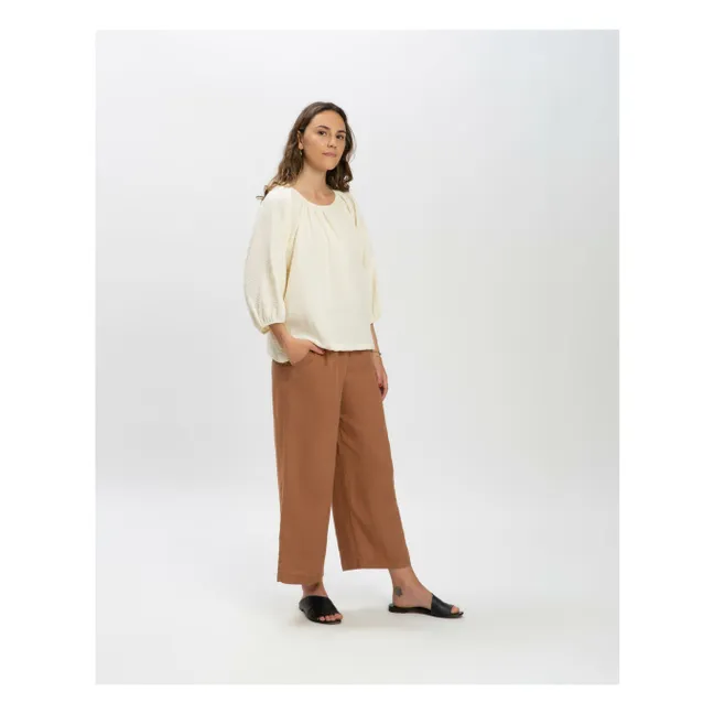 Bluse Gaze aus Bio-Baumwolle | Seidenfarben