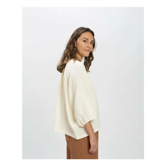 Bluse Gaze aus Bio-Baumwolle | Seidenfarben