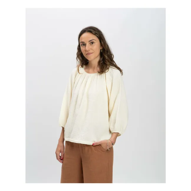 Bluse Gaze aus Bio-Baumwolle | Seidenfarben