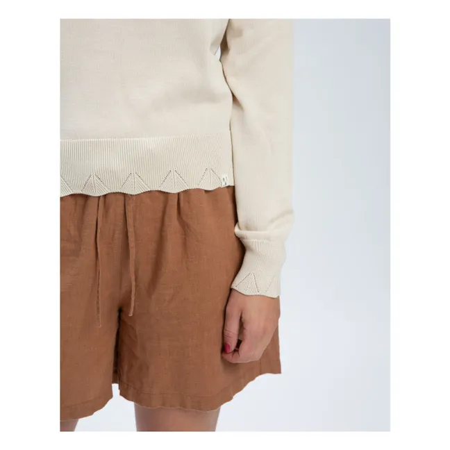 Jersey de algodón ecológico | Beige