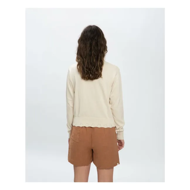Jersey de algodón ecológico | Beige