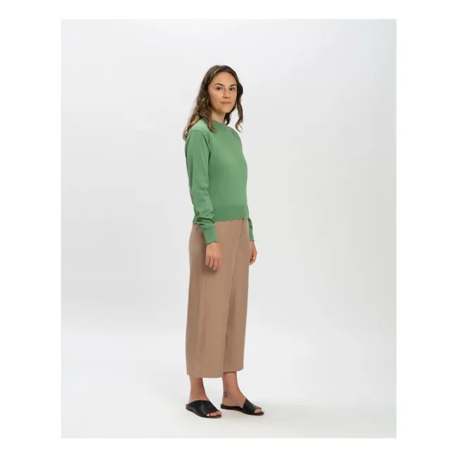 Jersey de algodón ecológico | Verde