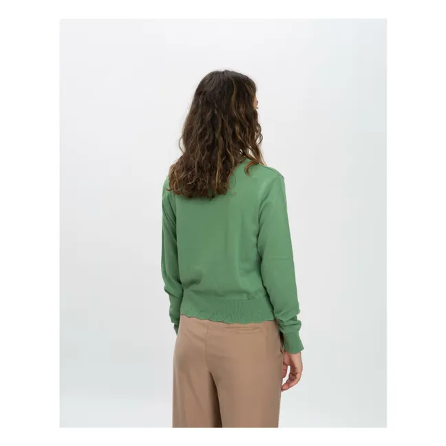 Jersey de algodón ecológico | Verde