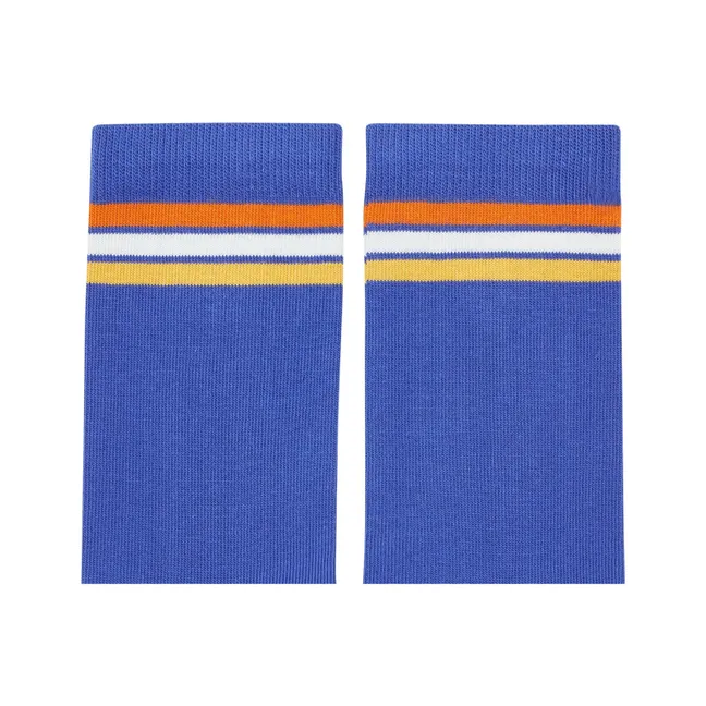 Chaussettes Blue Stripes | Blanc
