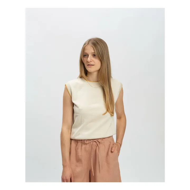 Top de punto de algodón orgánico | Rosa Viejo- Imagen del producto n°1