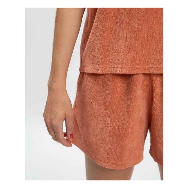 Bio-Frottee-T-Shirt | Terracotta