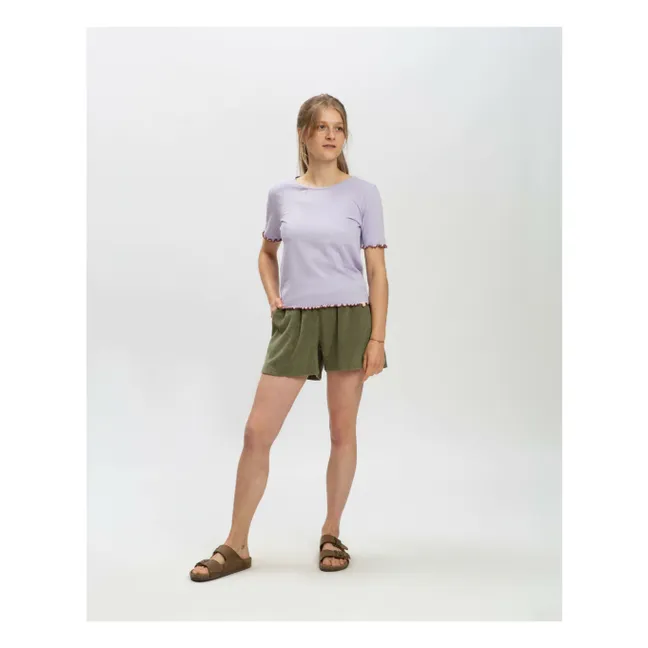 Camiseta de algodón ecológico | Lila