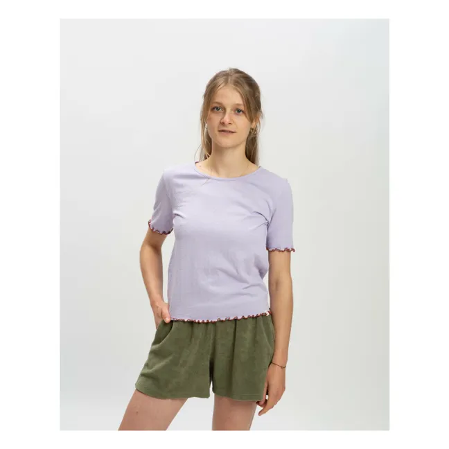 Camiseta de algodón ecológico | Lila