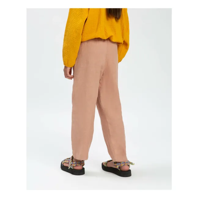 Pantalon Lin | Vieux Rose