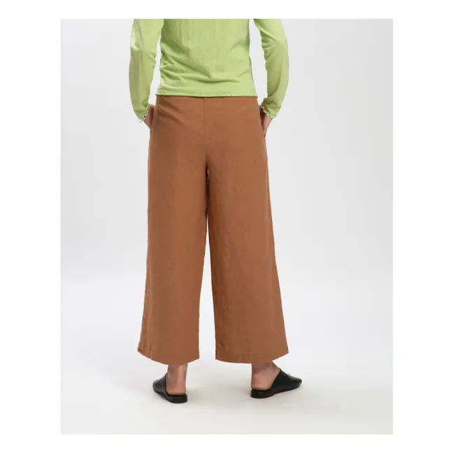 Leinenhose | Braun