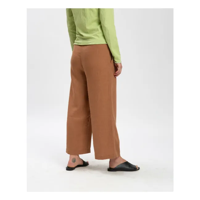 Leinenhose | Braun