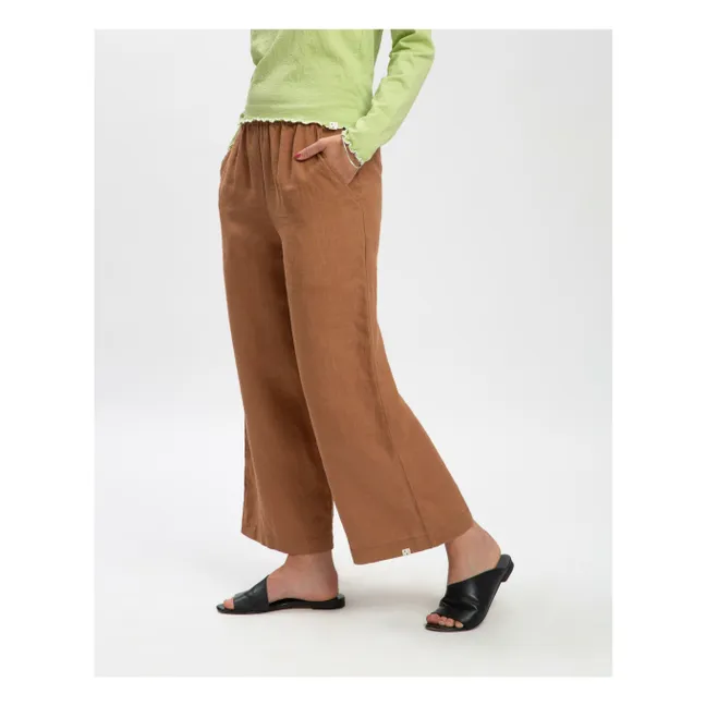 Leinenhose | Braun