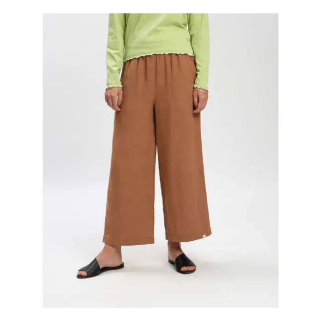 Leinenhose | Braun