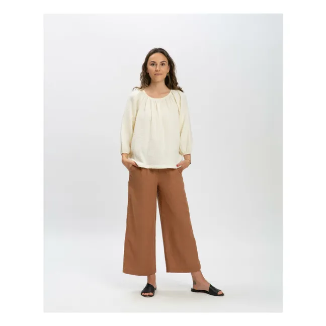 Leinenhose | Braun