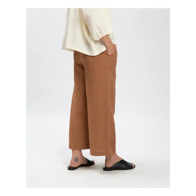 Leinenhose | Braun