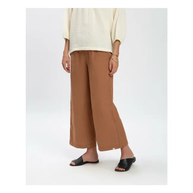 Leinenhose | Braun