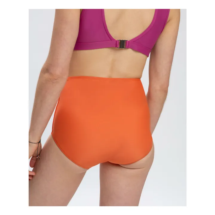 Culotte de fibra reciclada con cintura alta | Coral- Imagen del producto n°2