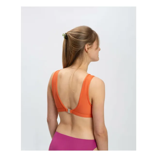 Recycled Fiber Jersey Top | Coral