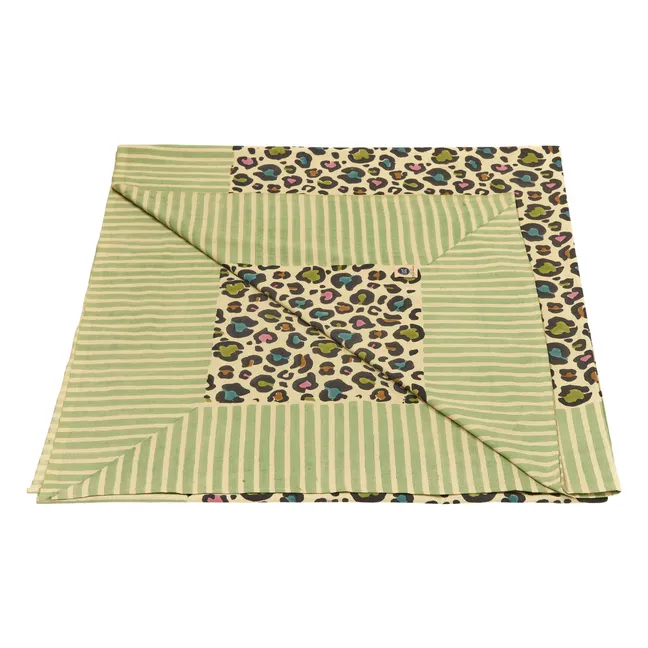 Lancio e totebag in cotone Disco Leopard | Multicolore