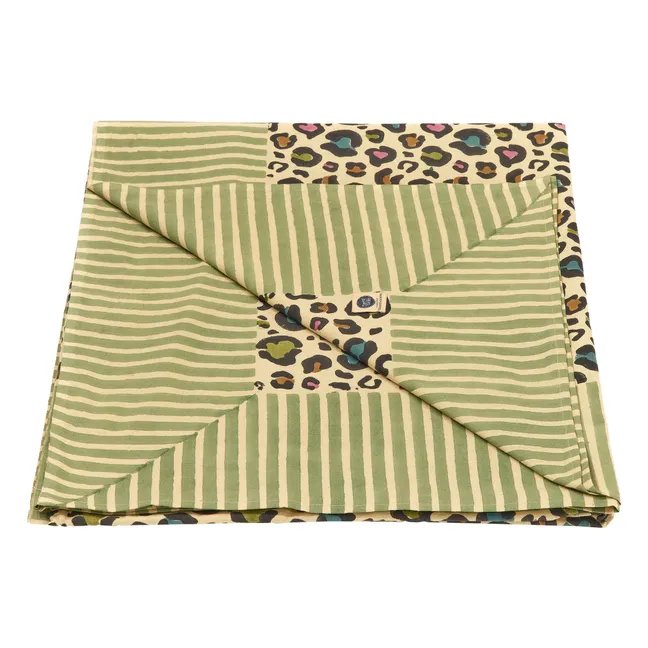 Lancio e totebag in cotone Disco Leopard | Multicolore