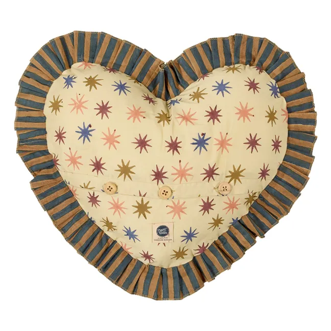 Coussin cœur Noa Star | Multicolore