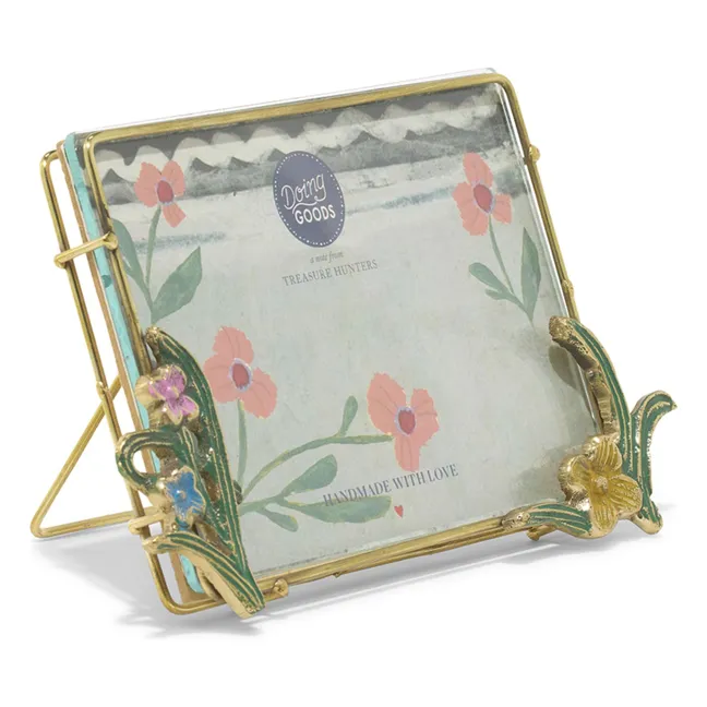 Ivy brass photo frame | Brass