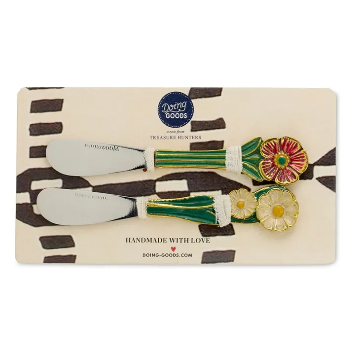 Couteaux à beurre Posy - Set de 2 | Vert- Image produit n°3