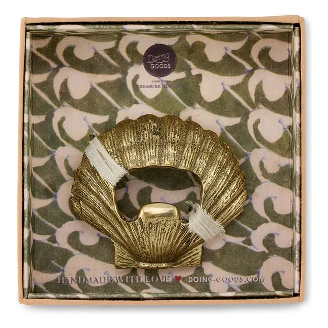 Abridor de botellas Scarlett Shell | Latón