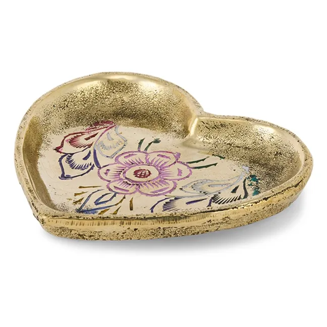Miracle Mila heart dish | Brass