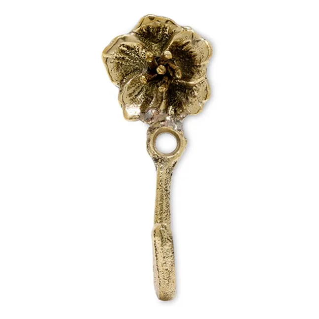 Patère Maisie Flower | Laiton