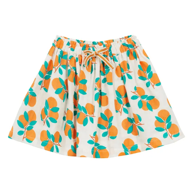 Jupe Fiza Double Gaze de Coton | Ecru
