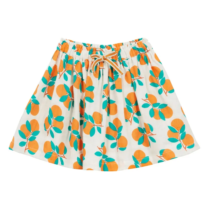 Jupe Fiza Double Gaze de Coton | Ecru- Image produit n°1