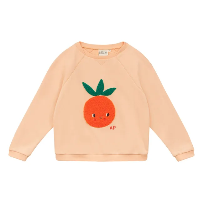 Sweat Finette Coton Bio | Abricot