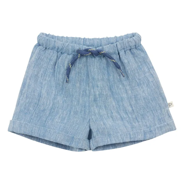 Fletcher Linen Shorts | Blue
