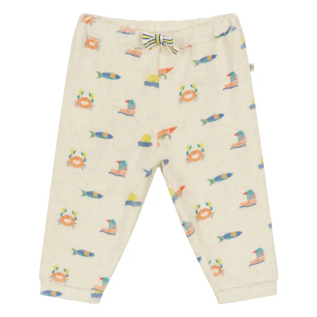 Felibert Organic Terry Pants | Ecru
