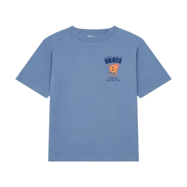 Organic Cotton T-Shirt | Denim blue
