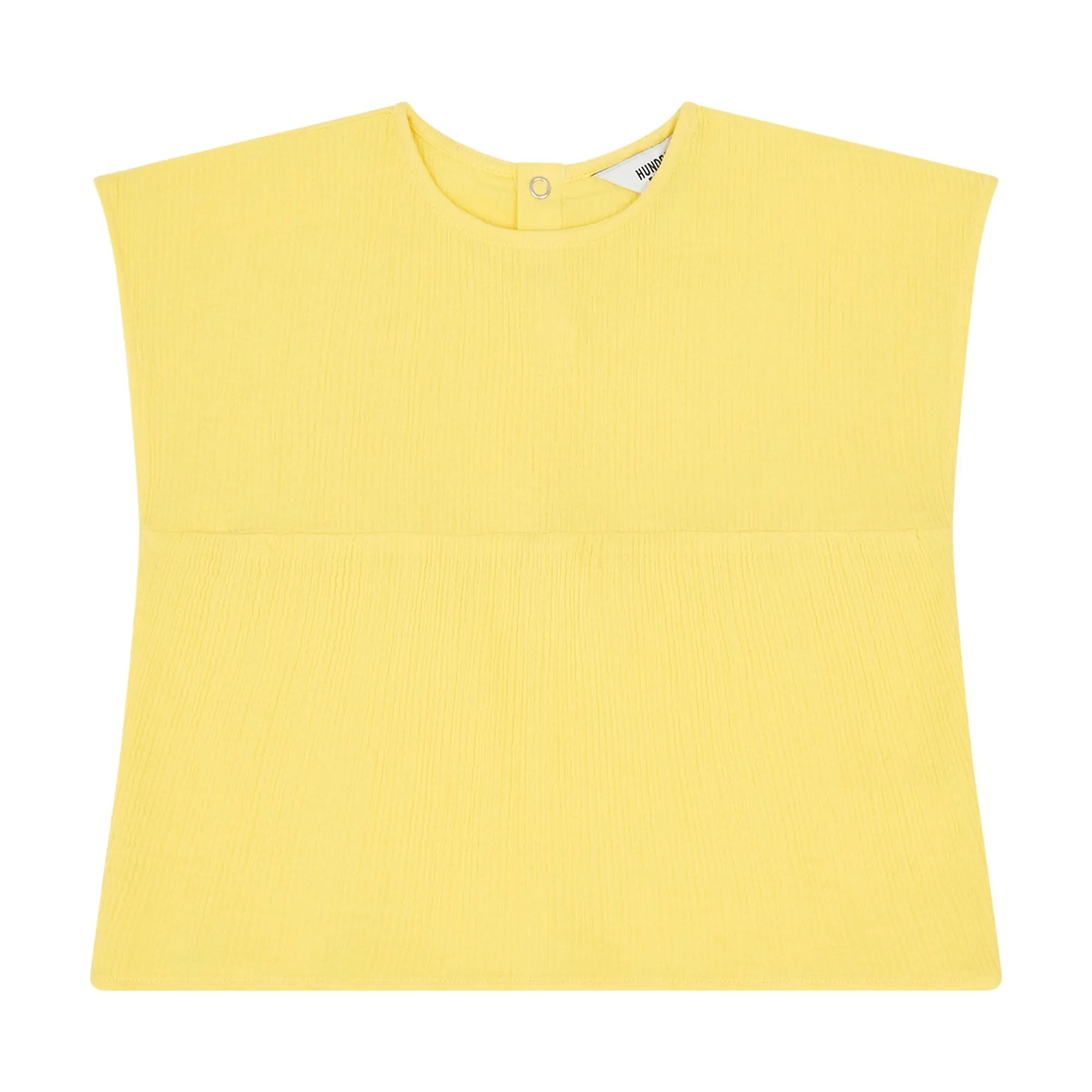 Hundred Pieces Pale Yellow Organic Cotton Gauze Top