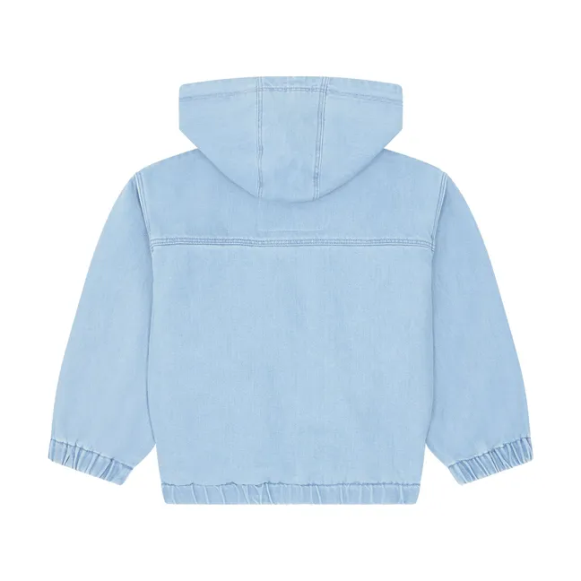 Jean Zip Jacket | Pale blue